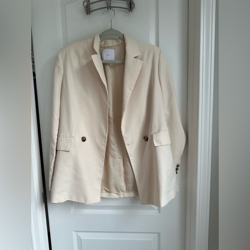 Mango Classic Beige Blazer